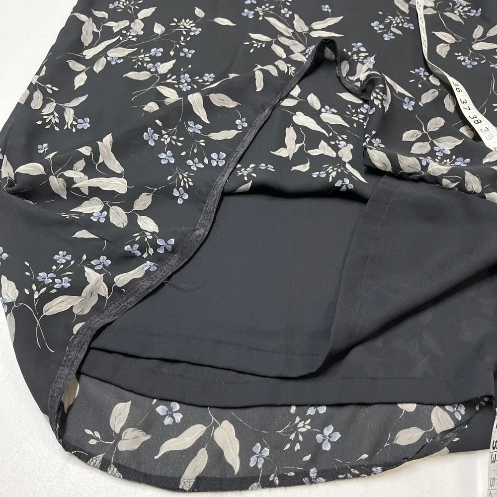 Vintage Jones New York Dress Black Chiffon Maxi Size 14‎ Office Career Event